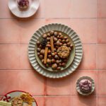 Tło Fotograficzne Peach Glow Tiles