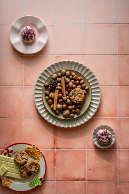 Tło Fotograficzne Peach Glow Tiles