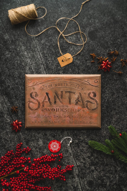 Deska ozdobna Santa Coming