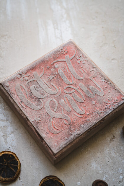 Deska ozdobna Let it Snow