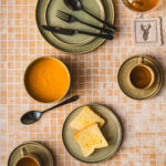 Tło Fotograficzne Beige Mosaic