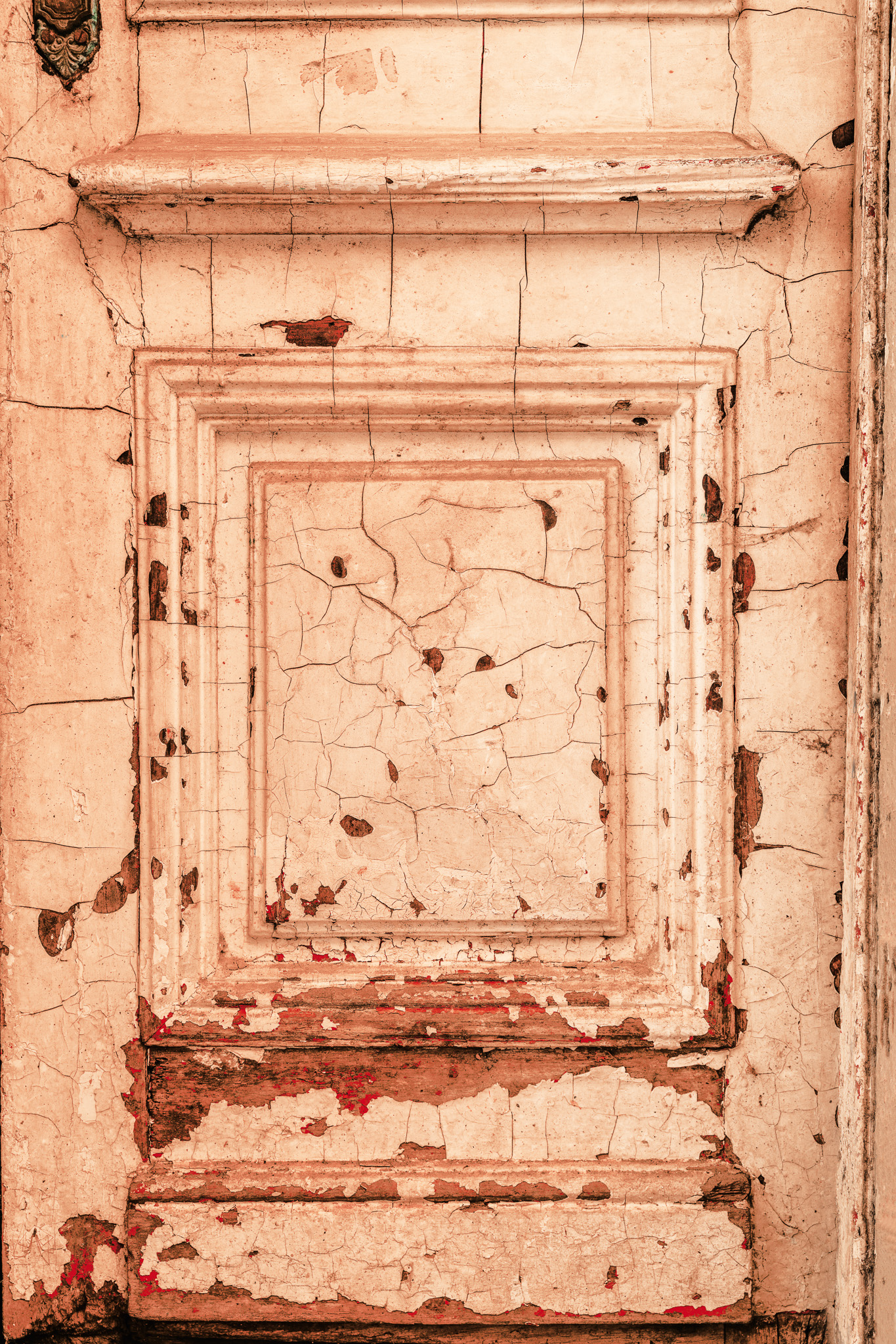 Tło Fotograficzne Vintage Peach Door
